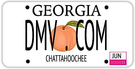 Georgia license plate