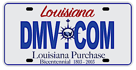 Louisiana license plate