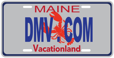 Maine license plate