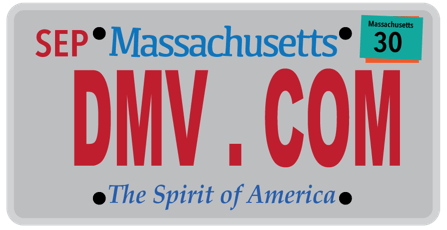 Massachusetts license plate