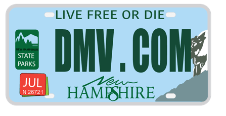 New Hampshire license plate