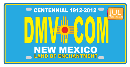 New Mexico license plate