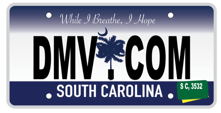 South Carolina license plate