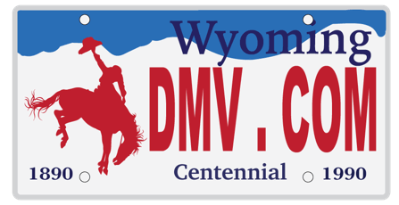Wyoming license plate